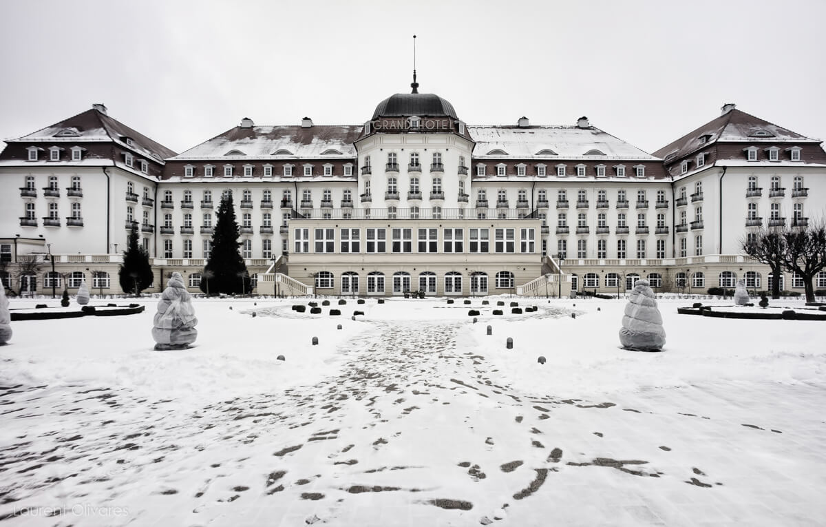 Le Grand Hotel de Sopot sur le bord de la Baltique